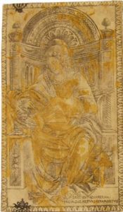 Apostolo Giovanni seduto in trono